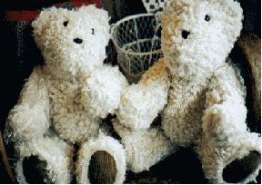 Fuzzy Fur Jointed Teddy Bear